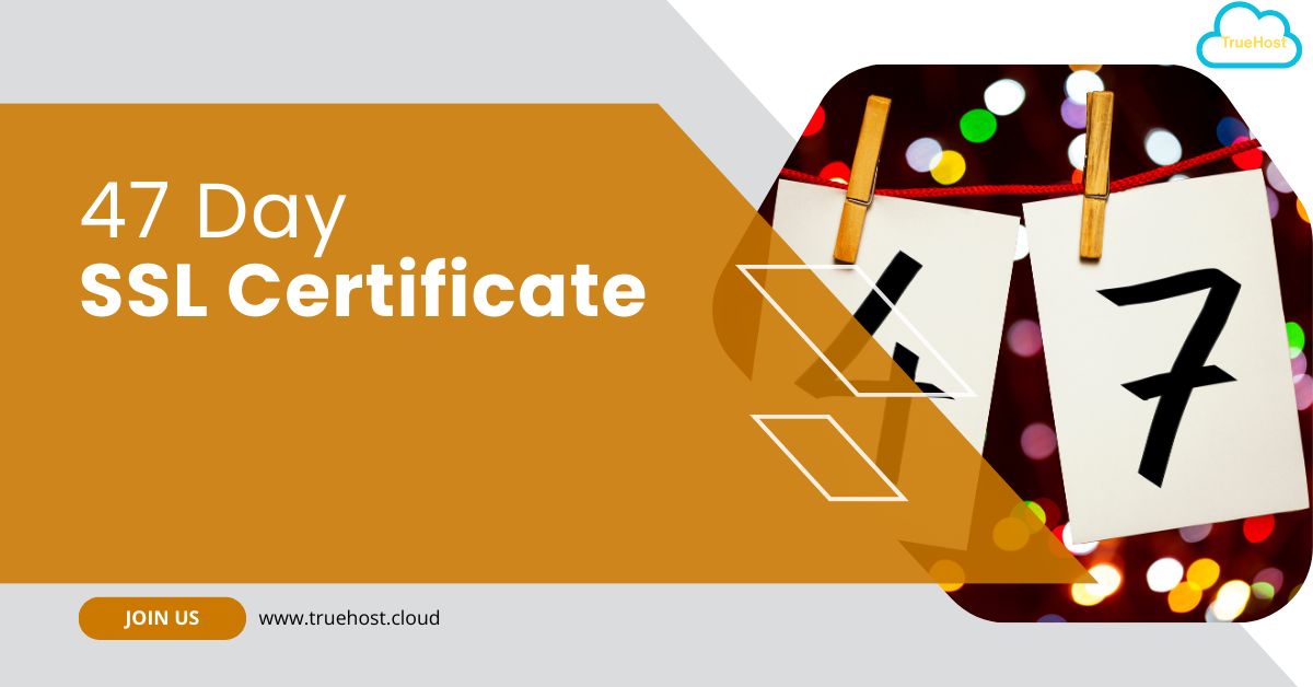 The number 47 drying on a hanging line and the title 47 days ssl certificates