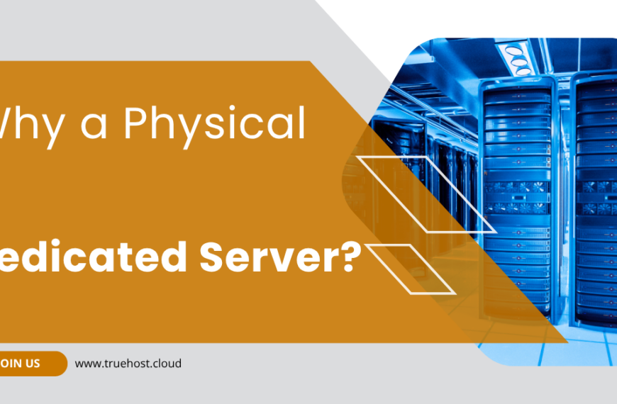 A dedicated server room and the title why a physical dedicated server?