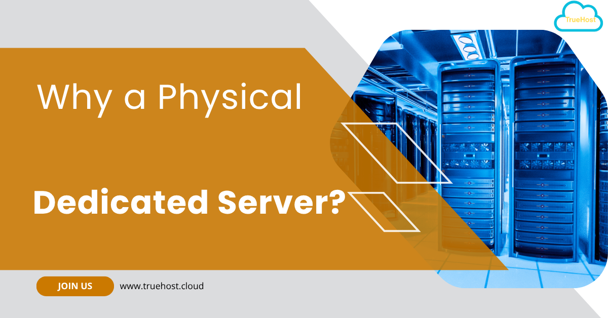 A dedicated server room and the title why a physical dedicated server?