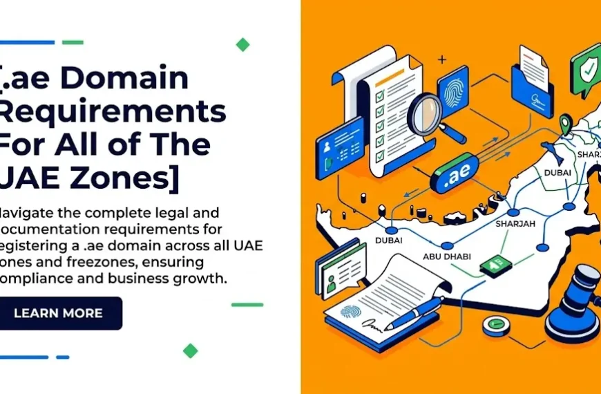 .ae Domain Requirements For All of The UAE Zones